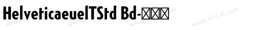 HelveticaeuelTStd Bd字体转换